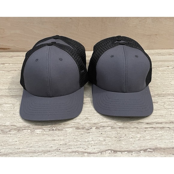 12 Pack Trucker Hat Mesh Back Plain Solid Snapback Baseball Cap Made In USA - Picture 1 of 6